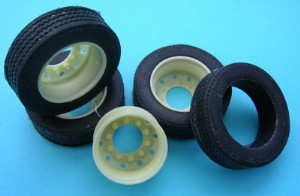 KFS 1/24 低板台用車胎 驅動輪組 1軸入 (TQ